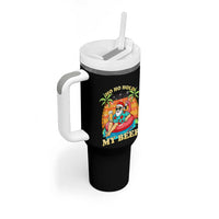 Santa Beer Christmas Tumbler With Handle Ho Ho Ho My Beer