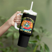 Santa Beer Christmas Tumbler With Handle Ho Ho Ho My Beer