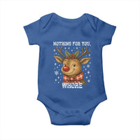 Reindeer Christmas Meme Baby Onesie Nothing For You Whore - Wonder Print Shop