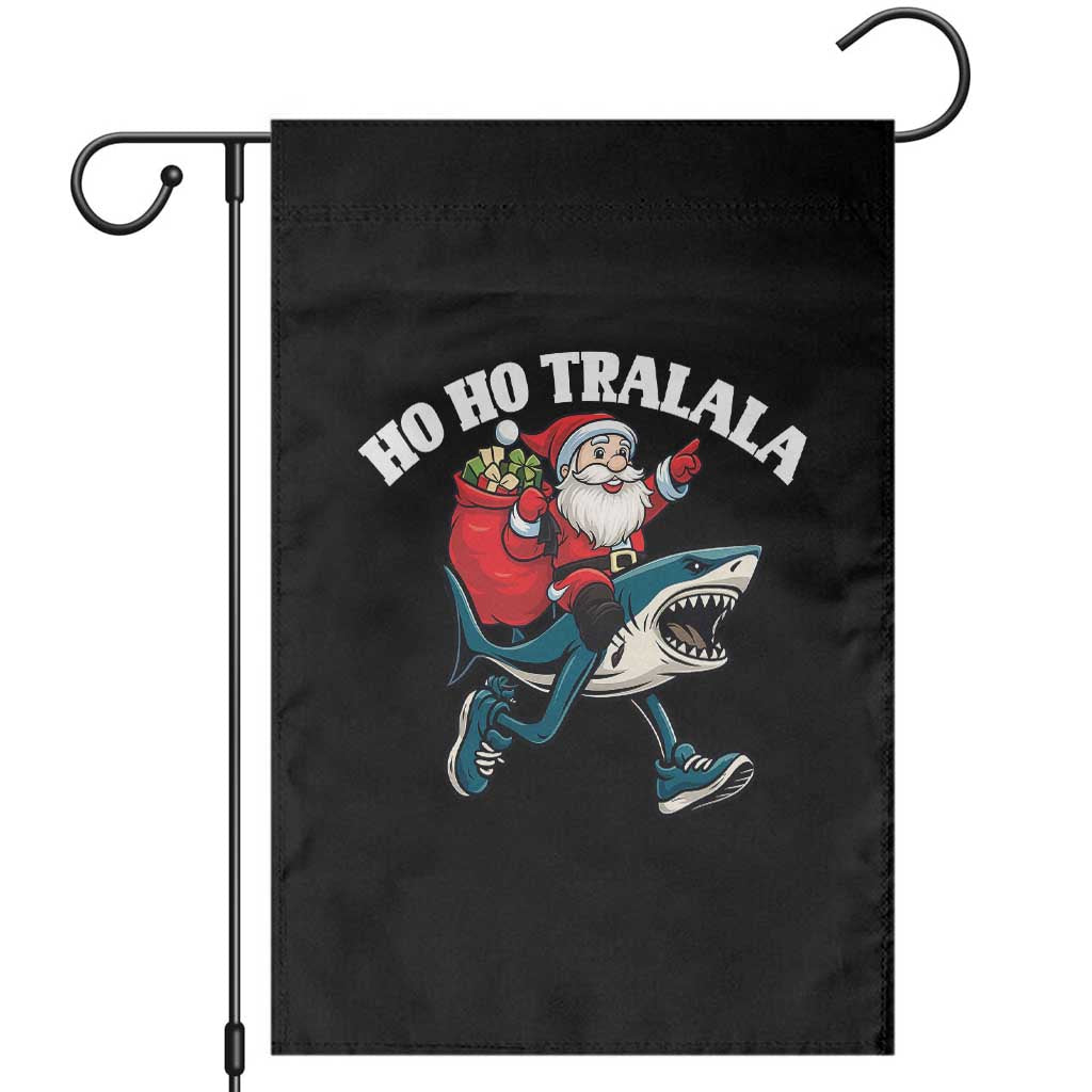 Tralalero Tralala Christmas Meme Garden Flag Santa Xmas Ho Ho Ho - Wonder Print Shop