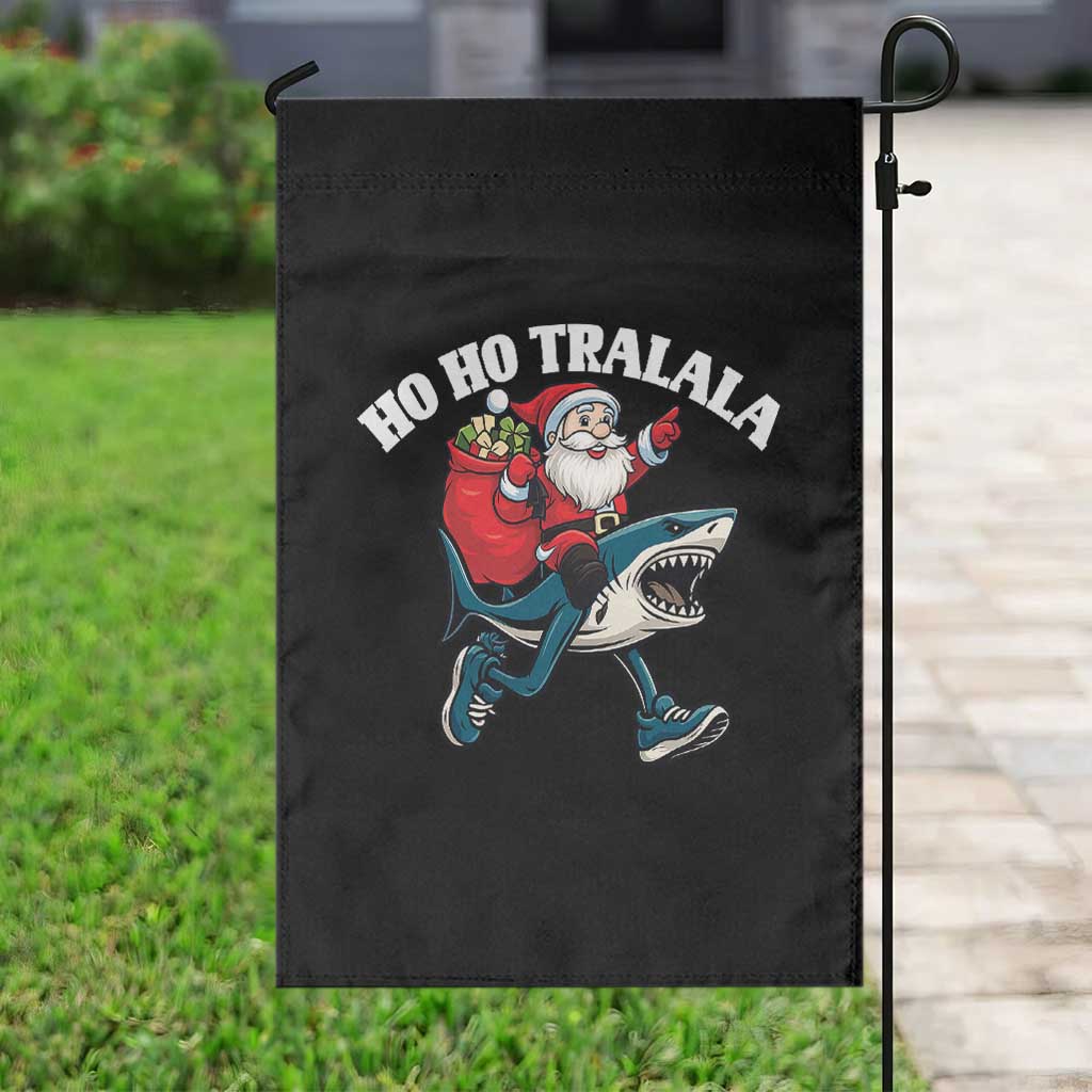 Tralalero Tralala Christmas Meme Garden Flag Santa Xmas Ho Ho Ho - Wonder Print Shop
