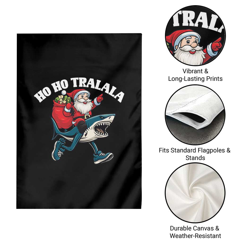 Tralalero Tralala Christmas Meme Garden Flag Santa Xmas Ho Ho Ho - Wonder Print Shop