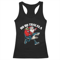 Tralalero Tralala Christmas Meme Racerback Tank Top Santa Xmas Ho Ho Ho - Wonder Print Shop