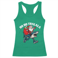 Tralalero Tralala Christmas Meme Racerback Tank Top Santa Xmas Ho Ho Ho - Wonder Print Shop