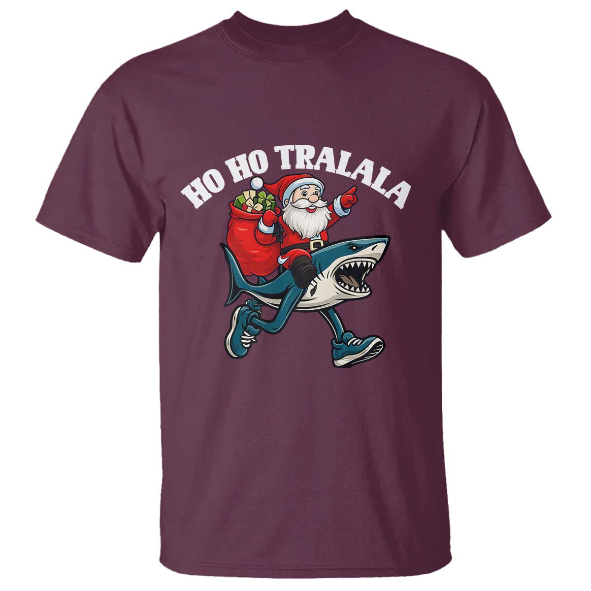 Tralalero Tralala Christmas Meme T Shirt Santa Xmas Ho Ho Ho - Wonder Print Shop