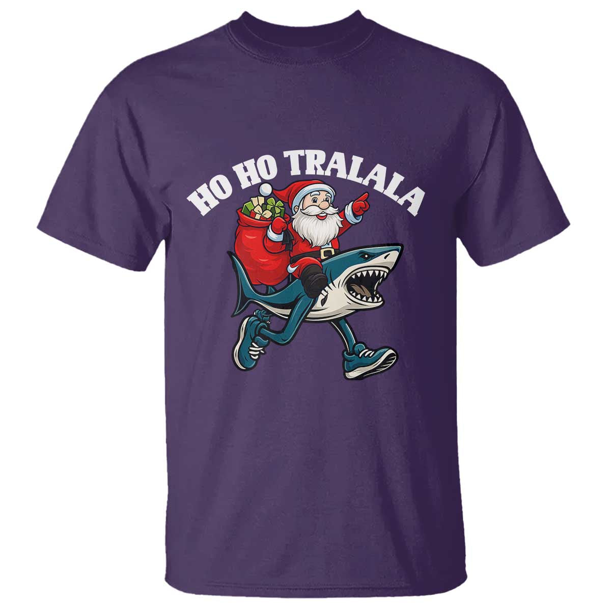 Tralalero Tralala Christmas Meme T Shirt Santa Xmas Ho Ho Ho - Wonder Print Shop