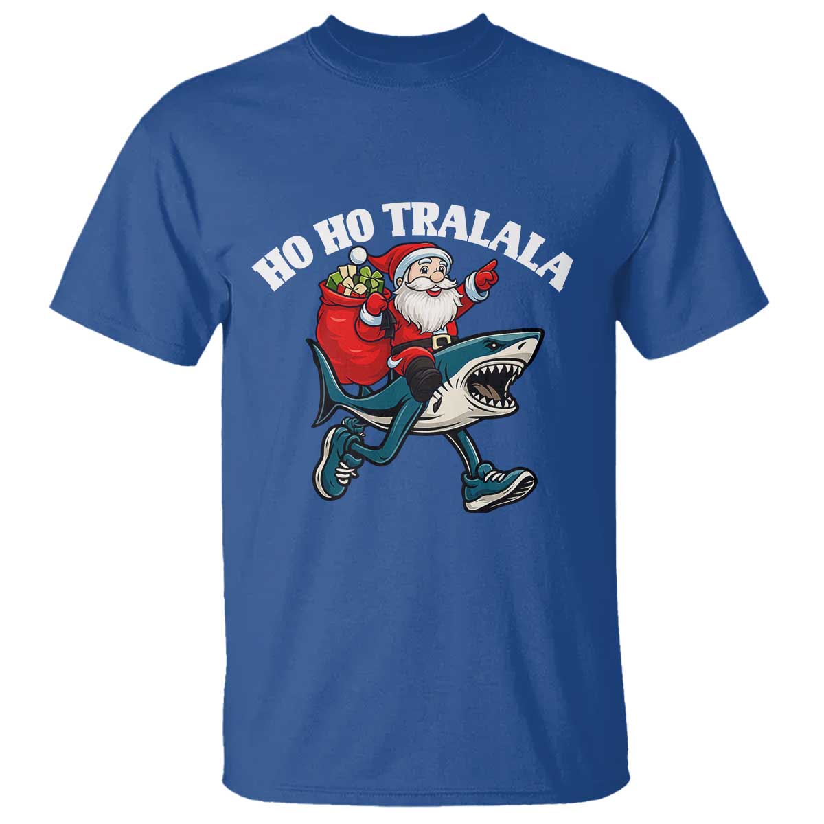 Tralalero Tralala Christmas Meme T Shirt Santa Xmas Ho Ho Ho - Wonder Print Shop