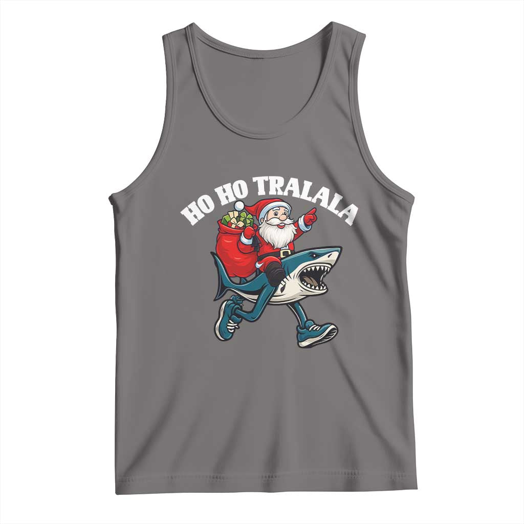 Tralalero Tralala Christmas Meme Tank Top Santa Xmas Ho Ho Ho - Wonder Print Shop