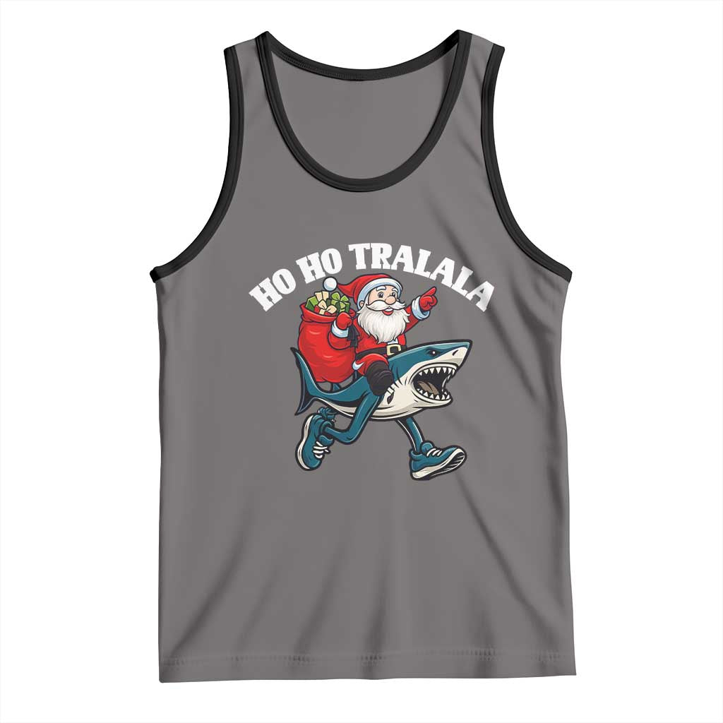Tralalero Tralala Christmas Meme Tank Top Santa Xmas Ho Ho Ho - Wonder Print Shop