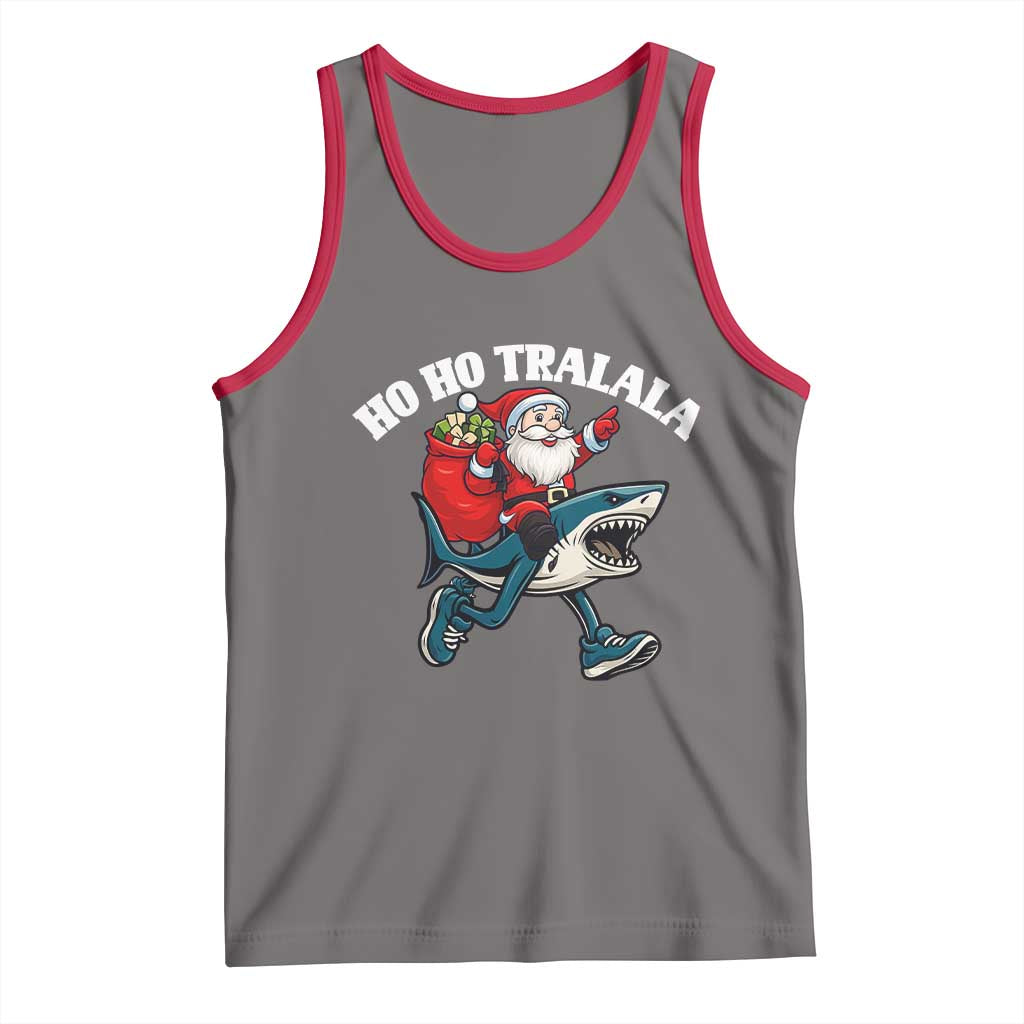 Tralalero Tralala Christmas Meme Tank Top Santa Xmas Ho Ho Ho - Wonder Print Shop