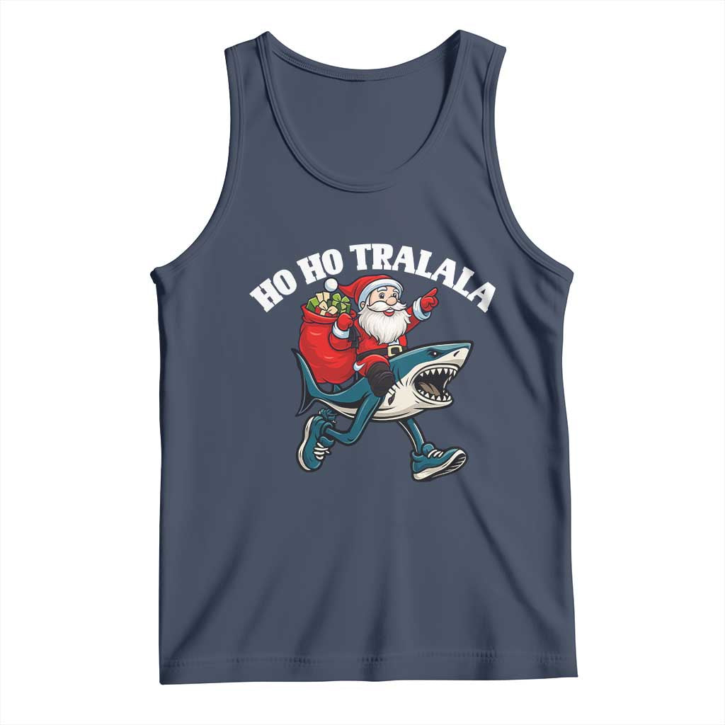 Tralalero Tralala Christmas Meme Tank Top Santa Xmas Ho Ho Ho - Wonder Print Shop