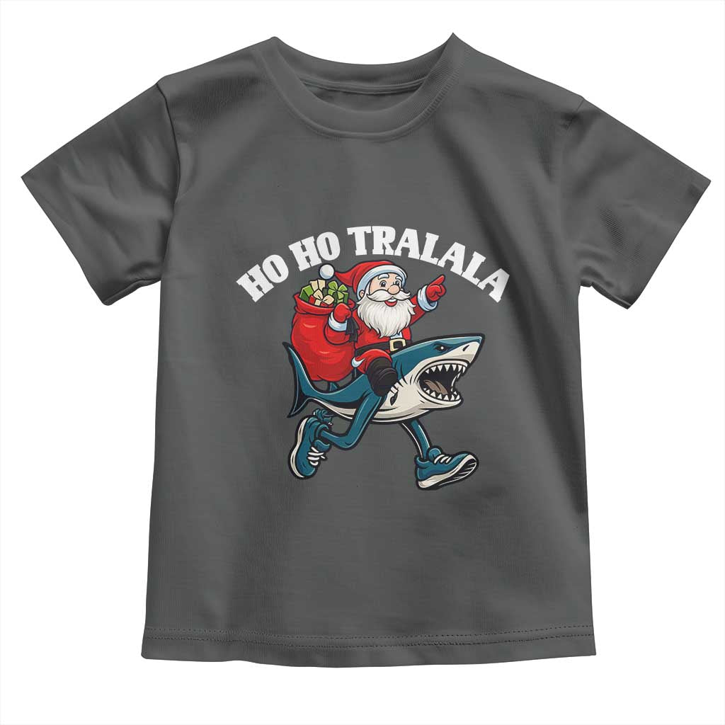 Tralalero Tralala Christmas Meme Toddler T Shirt Santa Xmas Ho Ho Ho - Wonder Print Shop