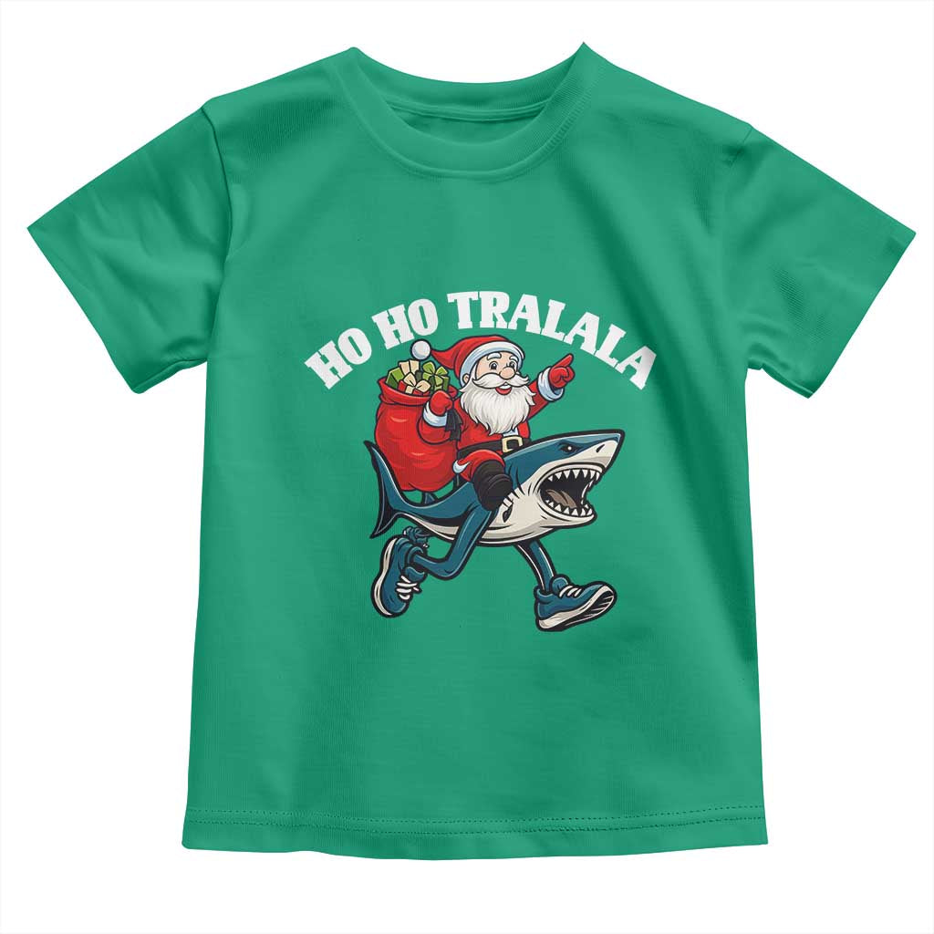 Tralalero Tralala Christmas Meme Toddler T Shirt Santa Xmas Ho Ho Ho - Wonder Print Shop