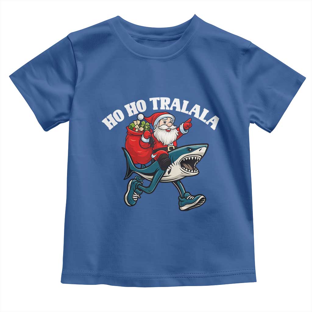 Tralalero Tralala Christmas Meme Toddler T Shirt Santa Xmas Ho Ho Ho - Wonder Print Shop
