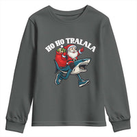 Tralalero Tralala Christmas Meme Youth Sweatshirt Santa Xmas Ho Ho Ho - Wonder Print Shop
