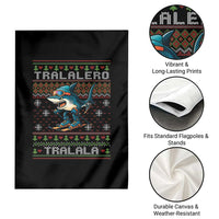 Tralalero Tralala Christmas Meme Garden Flag Snowboard Ugly Xmas - Wonder Print Shop