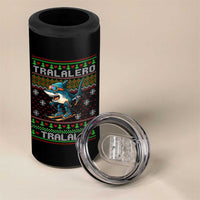 Tralalero Tralala Christmas Meme 4 in 1 Can Cooler Tumbler Snowboard Ugly Xmas