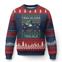 Tralalero Tralala Xmas Meme Ugly Christmas Sweater Snowboard Ugly Xmas - Wonder Print Shop