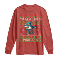 Tralalero Tralala Christmas Meme Long Sleeve Shirt Snowboard Ugly Xmas - Wonder Print Shop