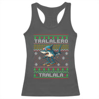 Tralalero Tralala Christmas Meme Racerback Tank Top Snowboard Ugly Xmas - Wonder Print Shop
