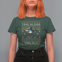 Tralalero Tralala Christmas Meme T Shirt For Women Snowboard Ugly Xmas - Wonder Print Shop