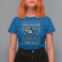 Tralalero Tralala Christmas Meme T Shirt For Women Snowboard Ugly Xmas - Wonder Print Shop