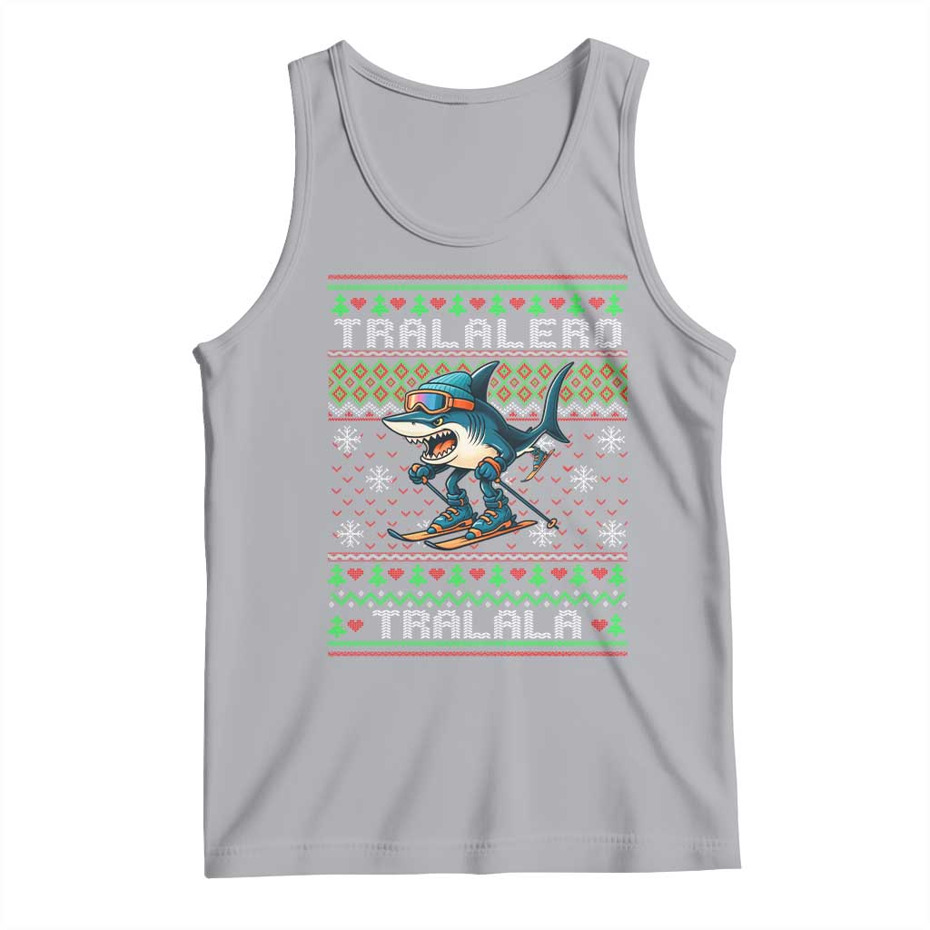 Tralalero Tralala Christmas Meme Tank Top Snowboard Ugly Xmas - Wonder Print Shop