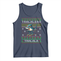 Tralalero Tralala Christmas Meme Tank Top Snowboard Ugly Xmas - Wonder Print Shop