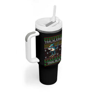 Tralalero Tralala Christmas Meme Tumbler With Handle Snowboard Ugly Xmas