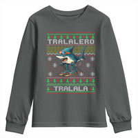 Tralalero Tralala Christmas Meme Youth Sweatshirt Snowboard Ugly Xmas - Wonder Print Shop