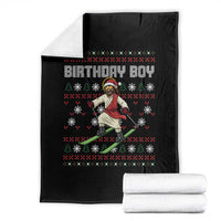 Jesus Christmas Meme Throw Blanket Snowboard Birthday Boy Ugly Xmas - Wonder Print Shop