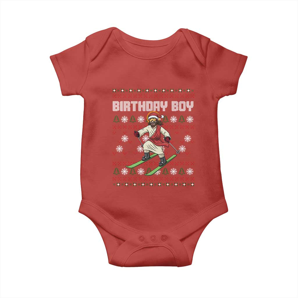 Jesus Christmas Meme Baby Onesie Snowboard Birthday Boy Ugly Xmas - Wonder Print Shop