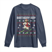 Jesus Christmas Meme Long Sleeve Shirt Snowboard Birthday Boy Ugly Xmas - Wonder Print Shop