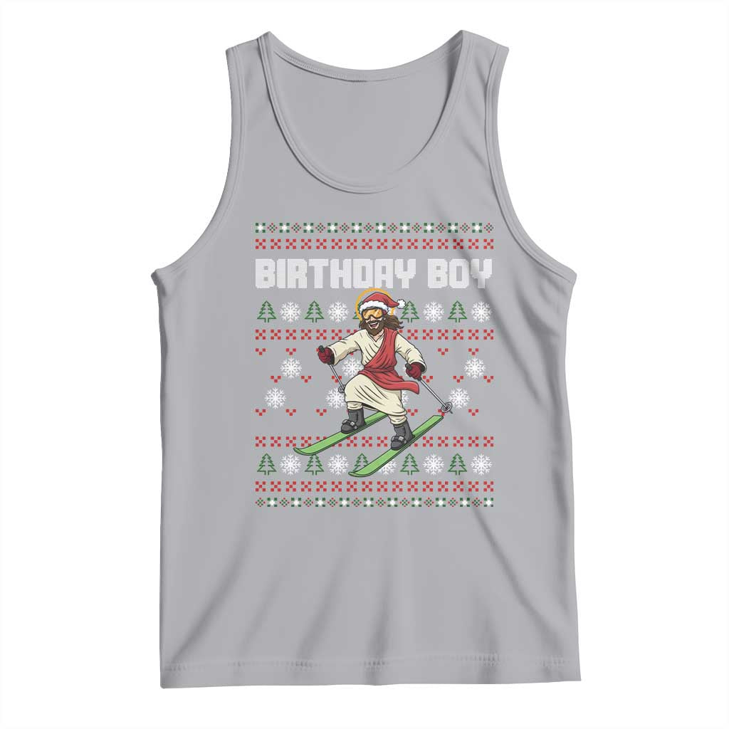 Jesus Christmas Meme Tank Top Snowboard Birthday Boy Ugly Xmas - Wonder Print Shop
