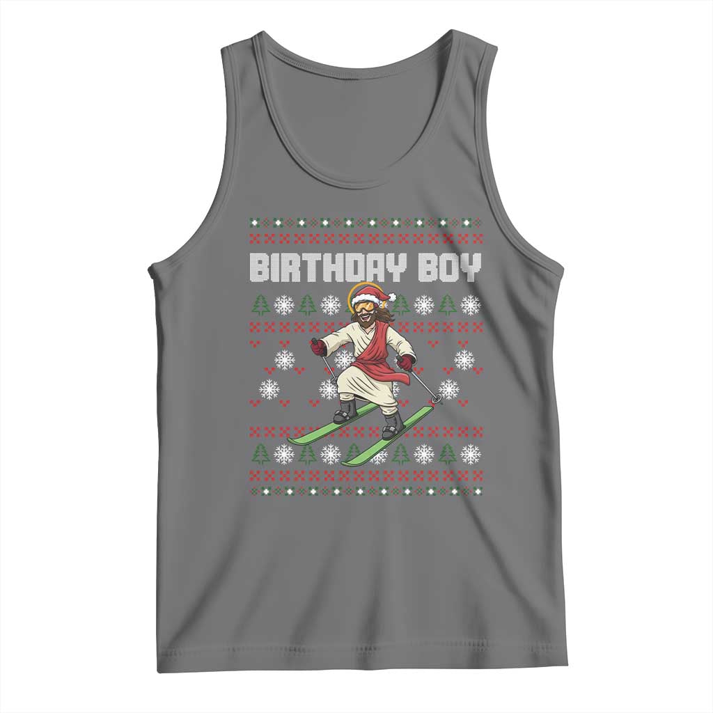 Jesus Christmas Meme Tank Top Snowboard Birthday Boy Ugly Xmas - Wonder Print Shop