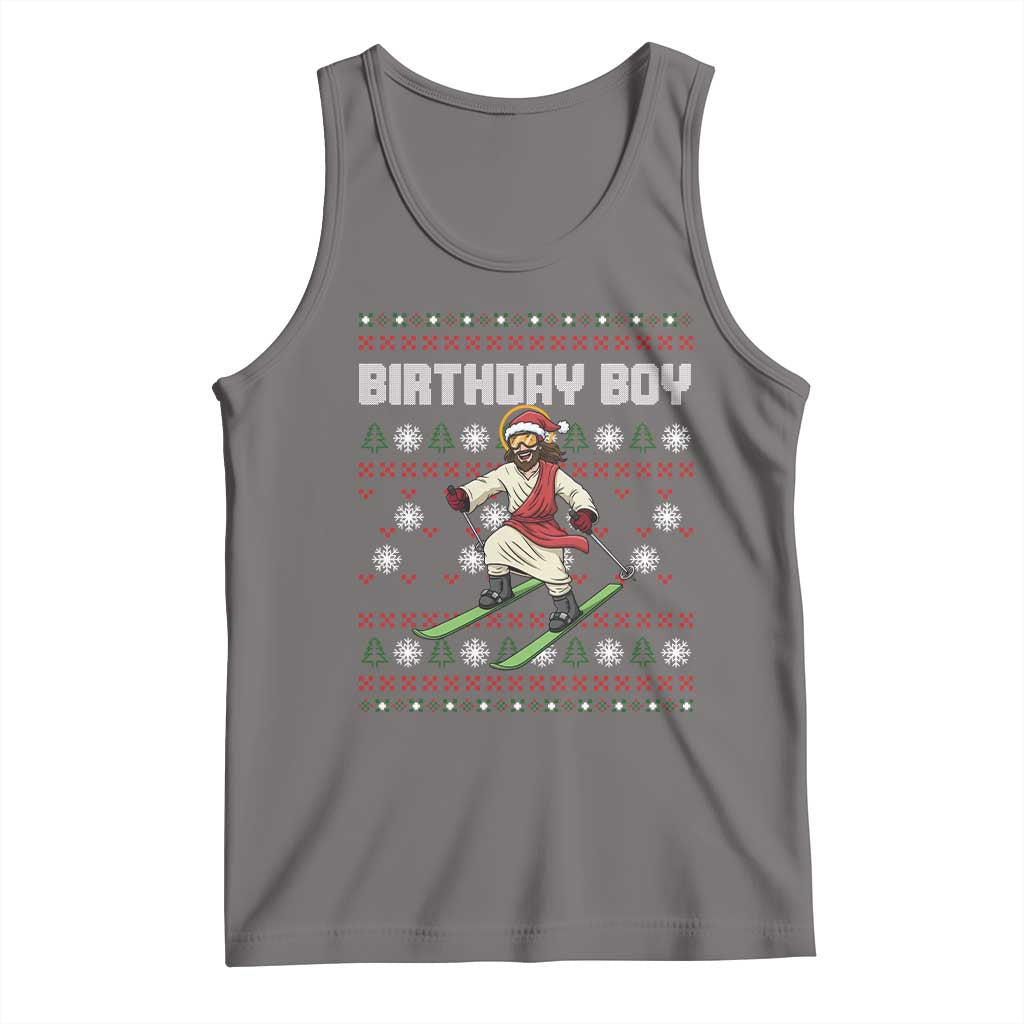 Jesus Christmas Meme Tank Top Snowboard Birthday Boy Ugly Xmas - Wonder Print Shop