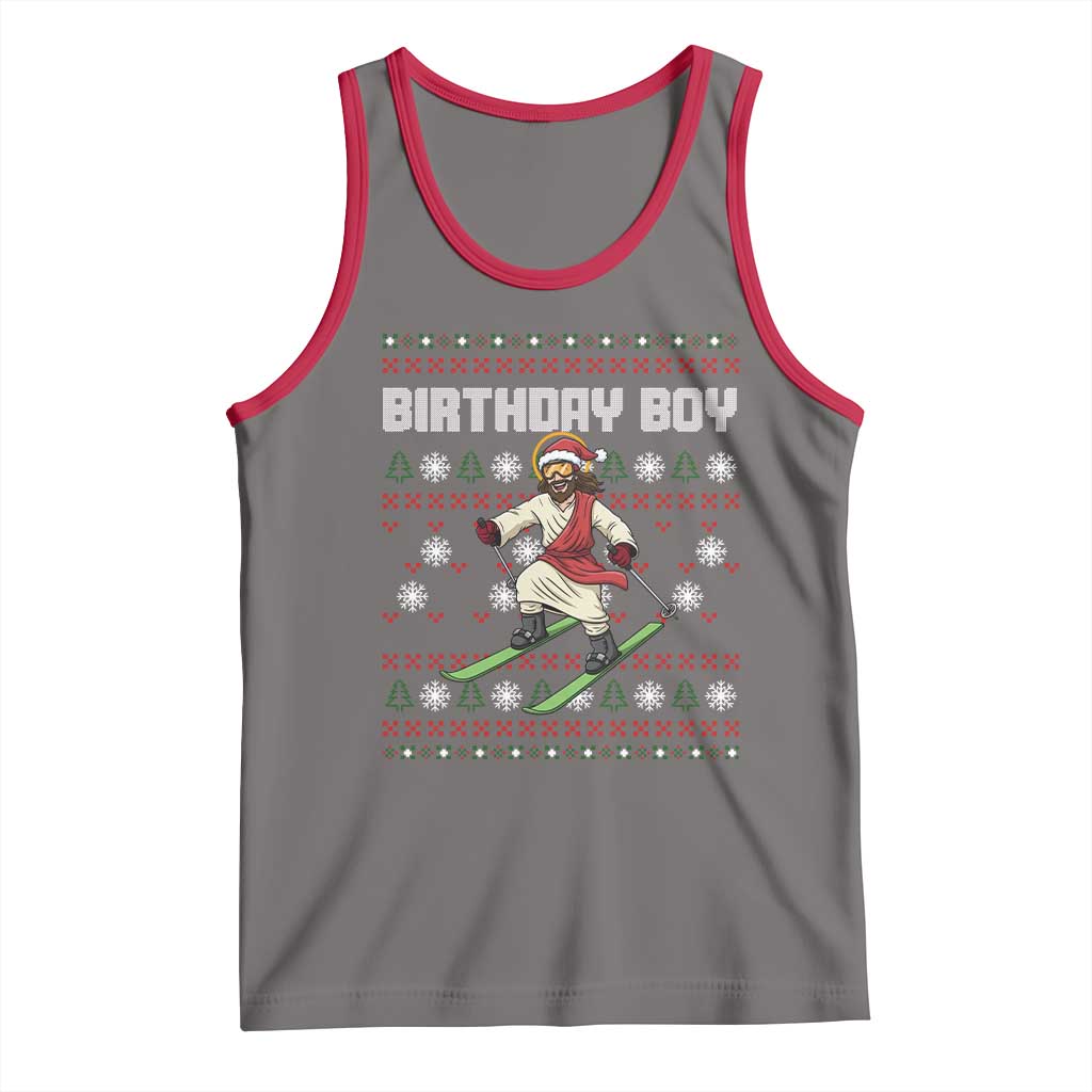 Jesus Christmas Meme Tank Top Snowboard Birthday Boy Ugly Xmas - Wonder Print Shop