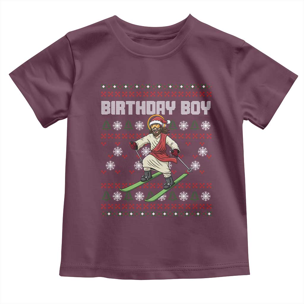 Jesus Christmas Meme Toddler T Shirt Snowboard Birthday Boy Ugly Xmas - Wonder Print Shop