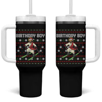 Jesus Christmas Meme Tumbler With Handle Snowboard Birthday Boy Ugly Xmas