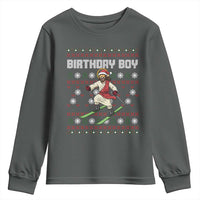 Jesus Christmas Meme Youth Sweatshirt Snowboard Birthday Boy Ugly Xmas - Wonder Print Shop