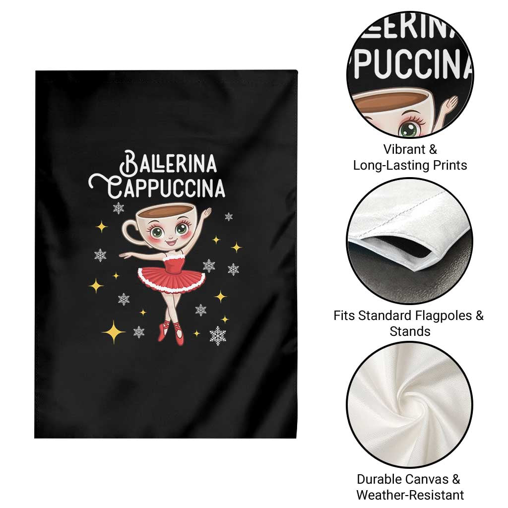 Ballerina Cappuccina Christmas Garden Flag Italian Brainrot Meme - Wonder Print Shop