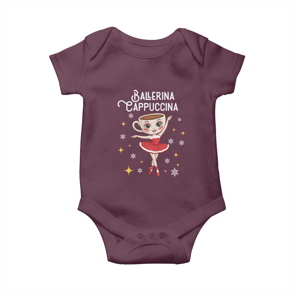 Ballerina Cappuccina Christmas Baby Onesie Italian Brainrot Meme - Wonder Print Shop