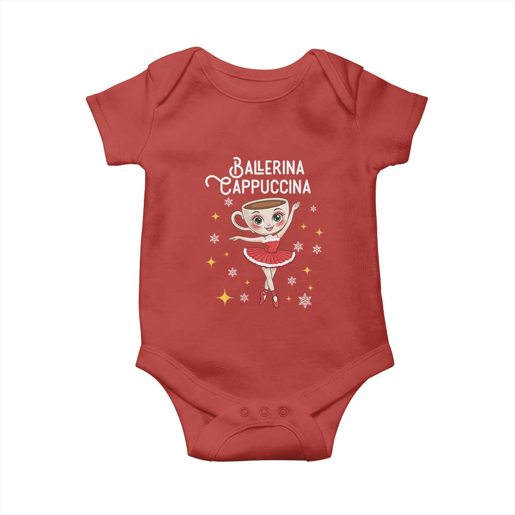 Ballerina Cappuccina Christmas Baby Onesie Italian Brainrot Meme - Wonder Print Shop