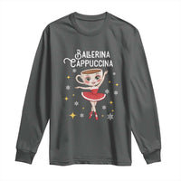 Ballerina Cappuccina Christmas Long Sleeve Shirt Italian Brainrot Meme - Wonder Print Shop