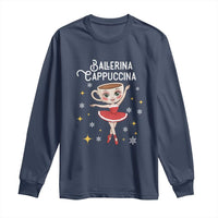 Ballerina Cappuccina Christmas Long Sleeve Shirt Italian Brainrot Meme - Wonder Print Shop