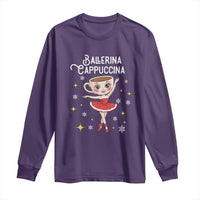 Ballerina Cappuccina Christmas Long Sleeve Shirt Italian Brainrot Meme - Wonder Print Shop