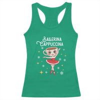 Ballerina Cappuccina Christmas Racerback Tank Top Italian Brainrot Meme - Wonder Print Shop