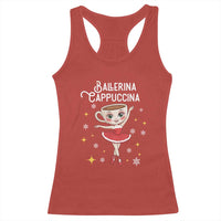 Ballerina Cappuccina Christmas Racerback Tank Top Italian Brainrot Meme - Wonder Print Shop