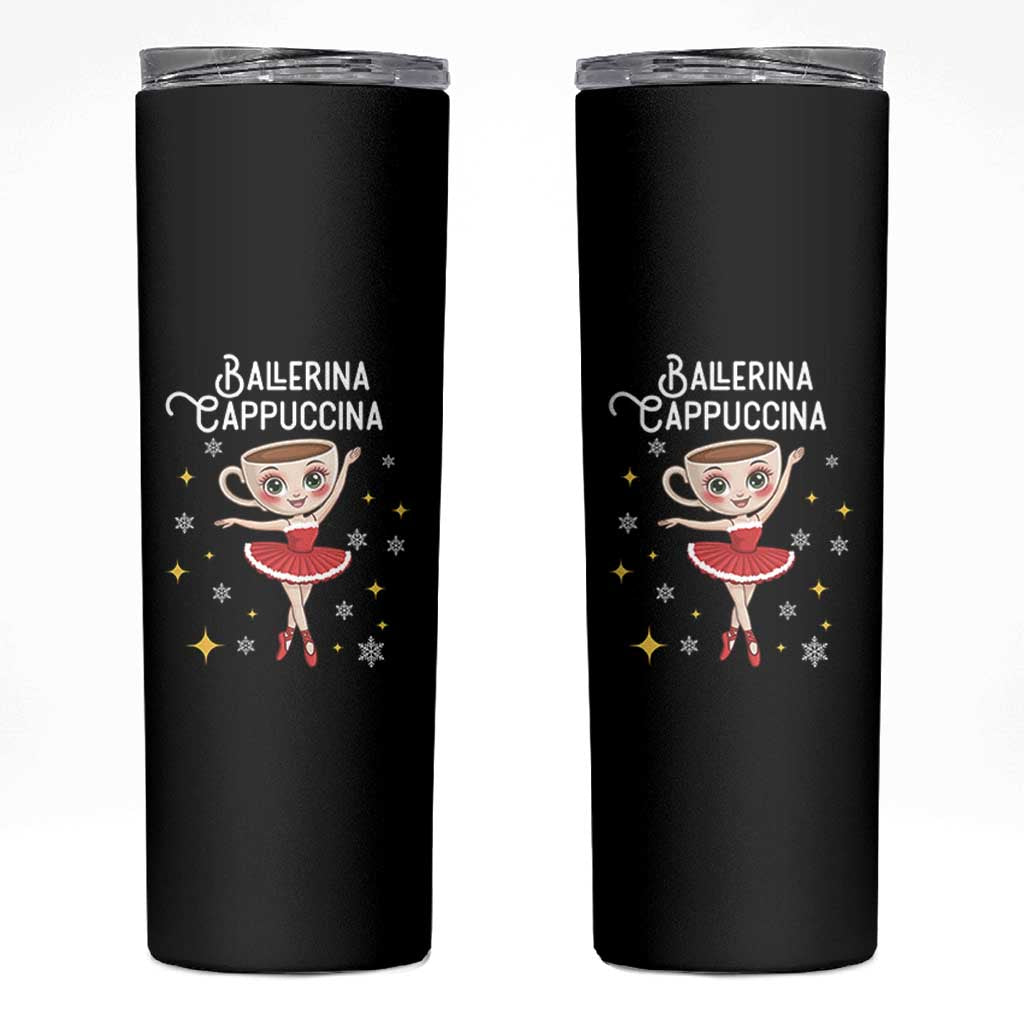 Ballerina Cappuccina Christmas Skinny Tumbler Italian Brainrot Meme