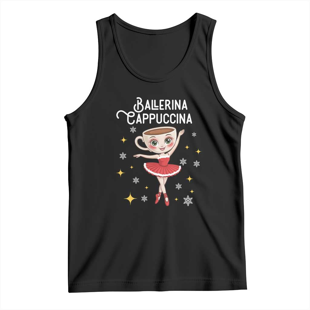 Ballerina Cappuccina Christmas Tank Top Italian Brainrot Meme - Wonder Print Shop